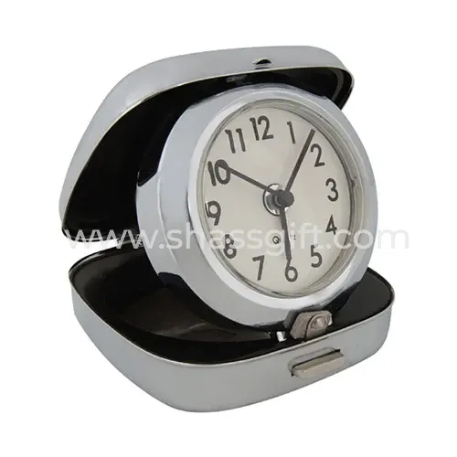 On Box Open Alarm Table Clock