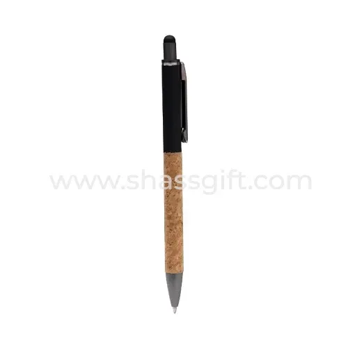 Cork Pen With Stylus