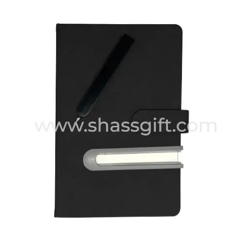 A5 Thick Notebook with Sliding Slot for Pen