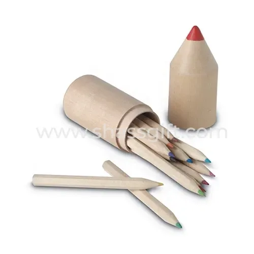 12 Pencils In Wooden Box
