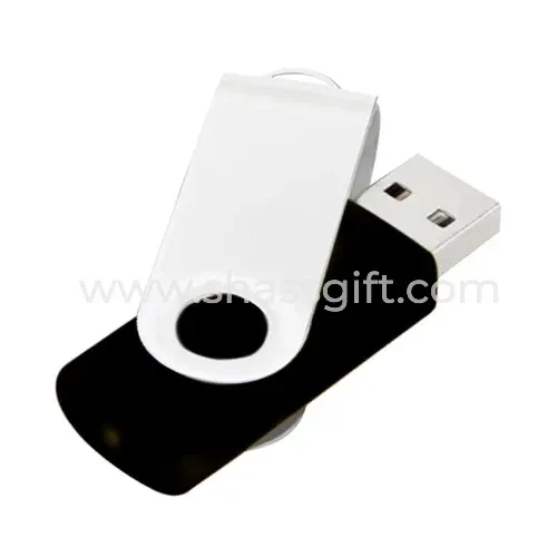 White Swivel USB