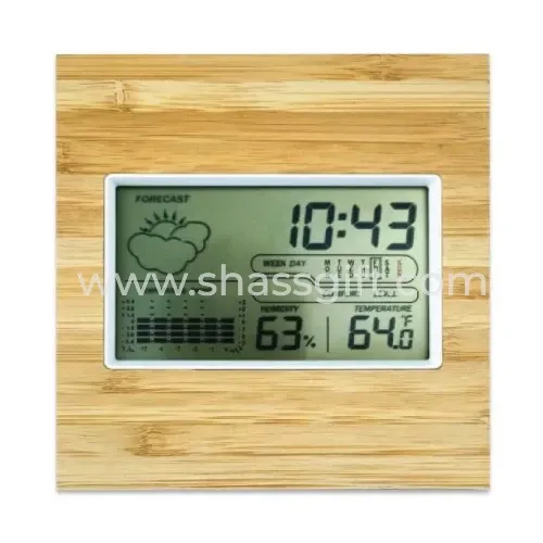 Bamboo Digital Clock