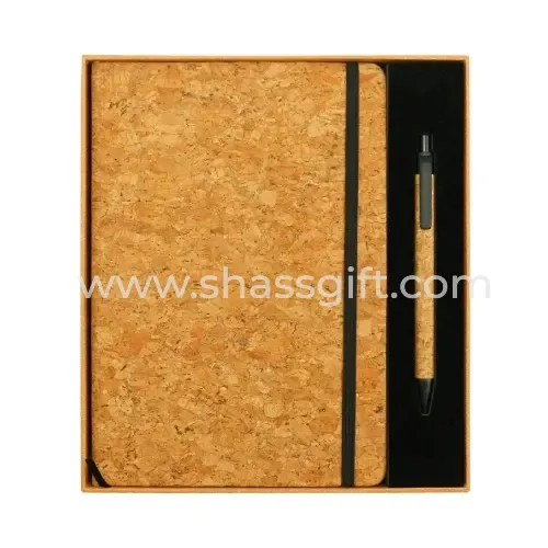 Cork Notebook And Ball Pen Gift Sets