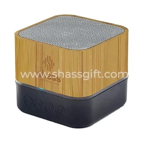 Cube Bamboo Bluetooth Speaker