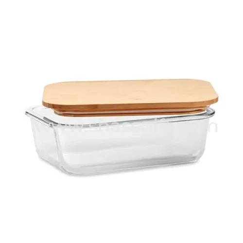 Glass Lunch box with Bamboo Lid