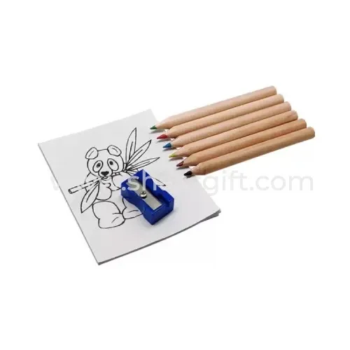 Colored Pencil Set With Coloring Sheets