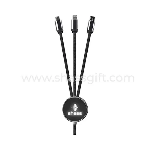 1.2 Metre Long Charging Cable With Light Up Logo
