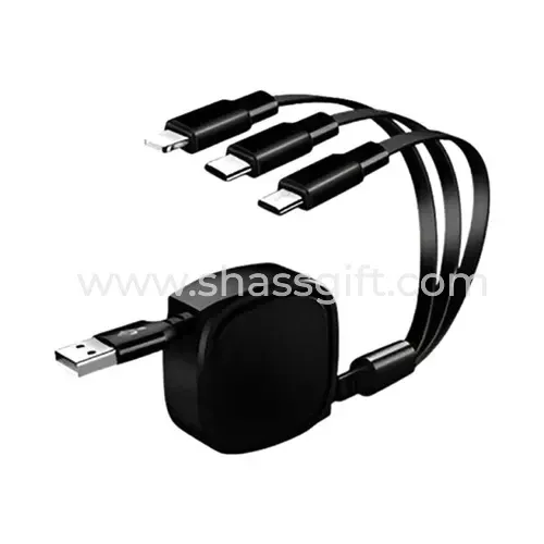 Multi Retractable 3 In 1 Charging Cable
