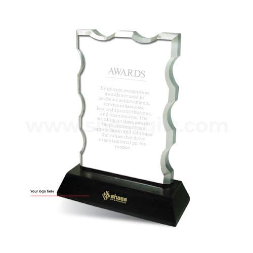 WAVE EDGE CRYSTAL AWARD