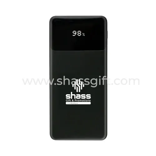 Powerbank with LED Screen 10,000 mAh & Type C Built-in Cables