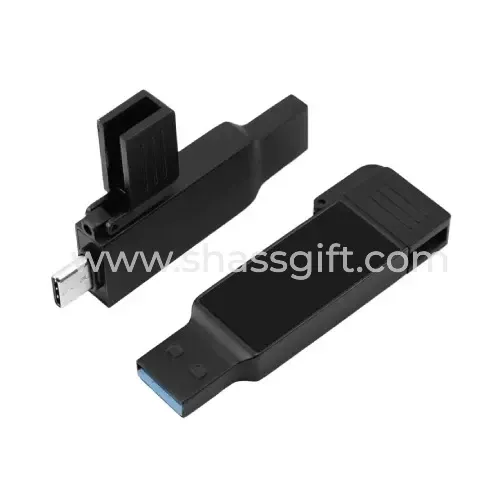 Black OTG USB With LED Logo 32GB V. 3.0 Type C