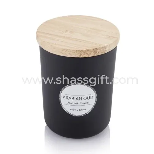 Scented Candle in Frosted Glass Jar