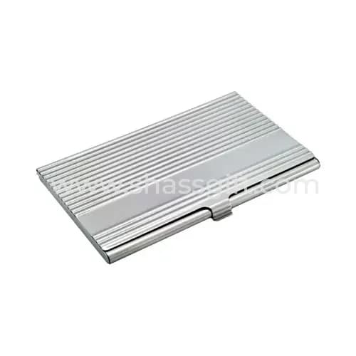Lined Stainless Steel Card Holder
