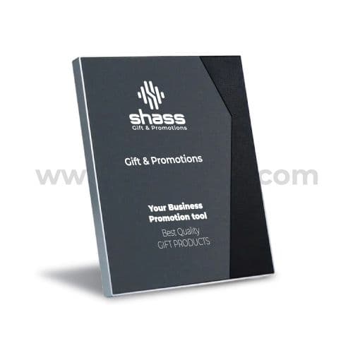 Two Toned PU Leather Awards & Stand in Luxury Box