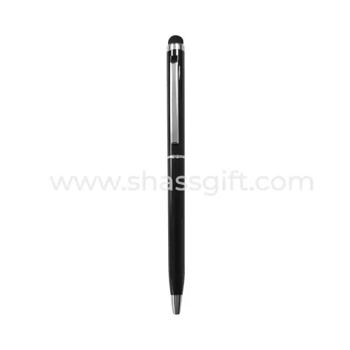 Slim Metal Promotional Pen With Stylus