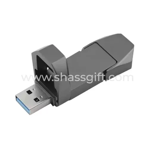 OTG USB Flip in Gun Metal 32GB v. 3.0 Type C Flip Magnetic Cap