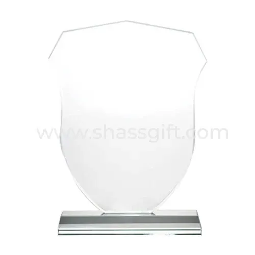 Shield Shaped Crystal Award
