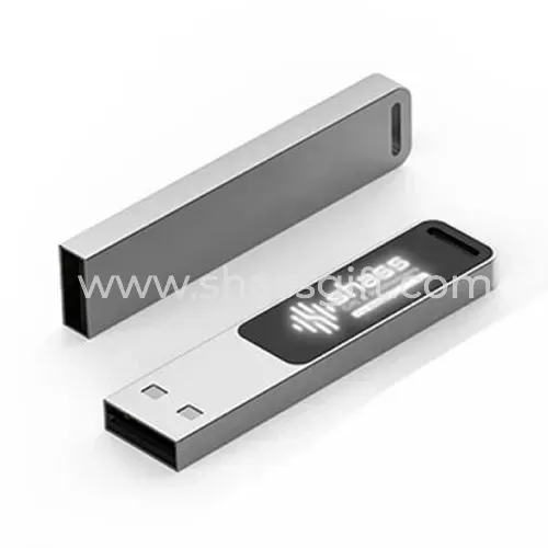 Slim Metal LED USB Flash Drive