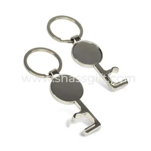 Multi Functional Round Key Chain Bottle Opener