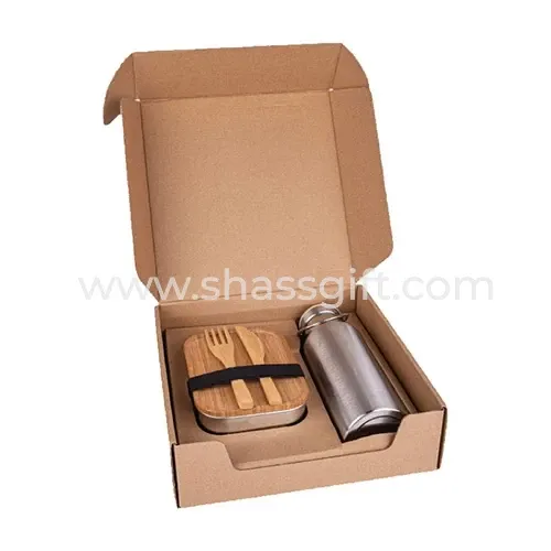 Set Of Lunch Box And Vacuum Bottle