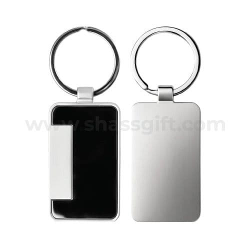 GUN METAL MATTE FINISH KEYCHAIN