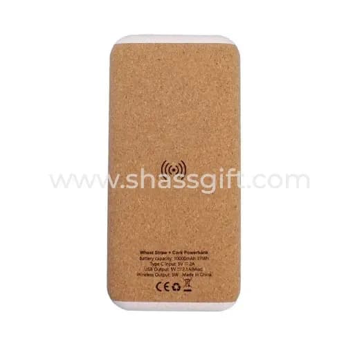 Wheat Straw & Cork Power Bank 10000 mAh