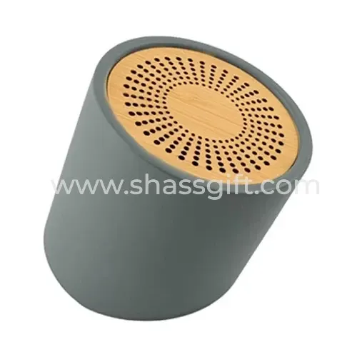 Bamboo And Limestone Cement Bluetooth Speaker