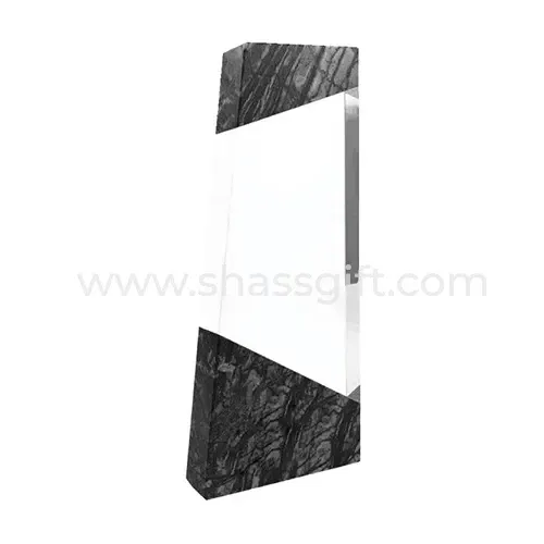 Crystal Awards with Top and Bottom Marble Design