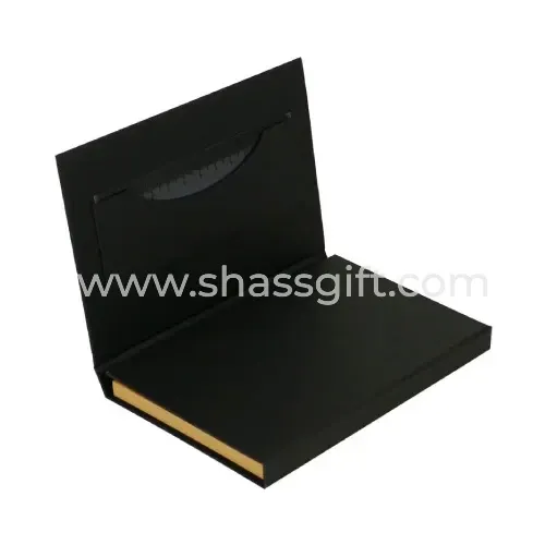 Tri-Fold Notepad with Sticky Notes, Pen, Card Slot and Ruler