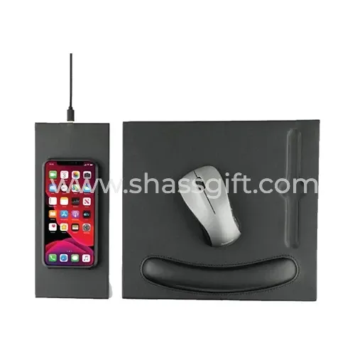Wireless Charger PU Mouse Pad
