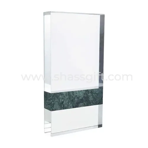 Rectangle Marble And Crystal Award
