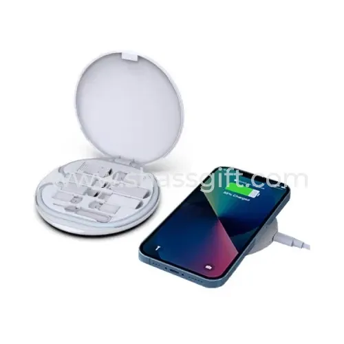 Recycled 15W Wireless Charger Multi Cable Set