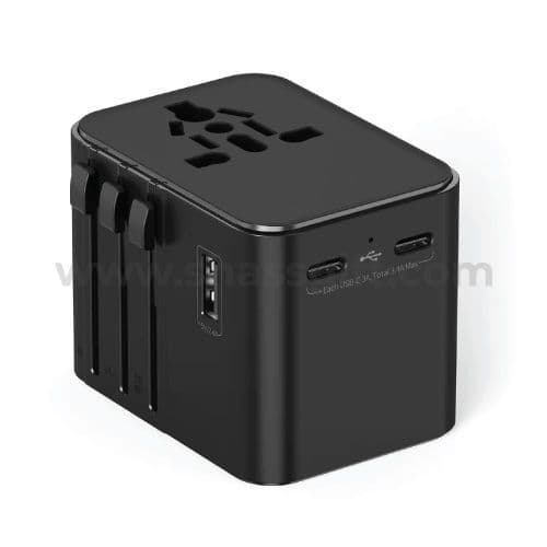 Universal Travel Adapter 2 Type-C & 2 Usb Port