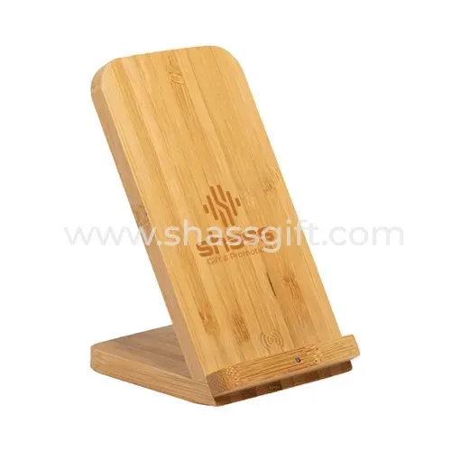 Bamboo Wireless Charger Stand