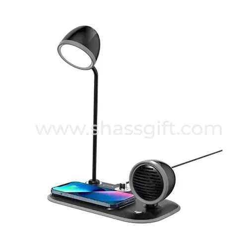 3 In 1 Wireless Charger Lamp With Speaker