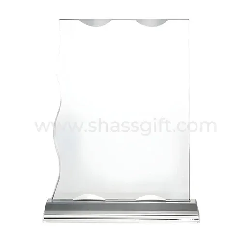 Rectangle Crystal Awards With Glass Base