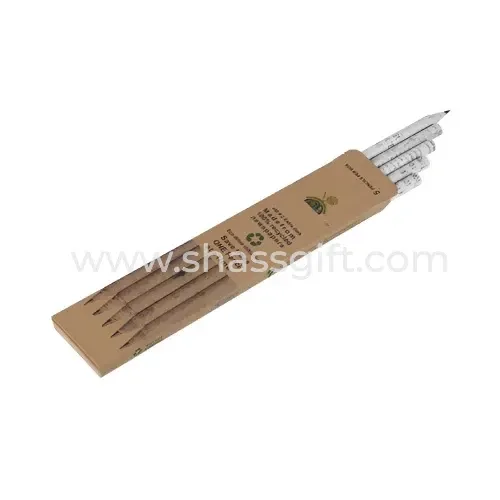 Newspaper Recycled Pencil Set Of 5