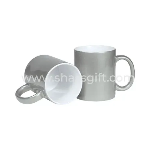 Ceramic Mug Gold/Silver