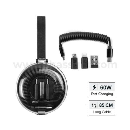 Curled Cable & Adapter Kit